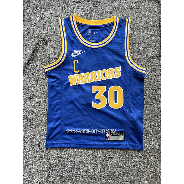 Stephen Curry NO 30 Camiseta Nino Golden State Warriors Classic 2022-23 Azul